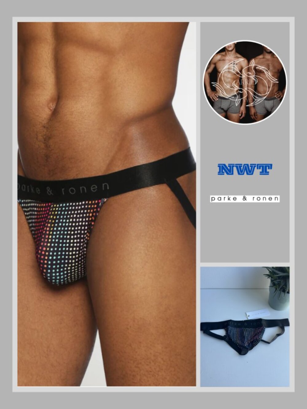 Parke & Ronen - Printed Jockstrap - Funfetti Black (M)